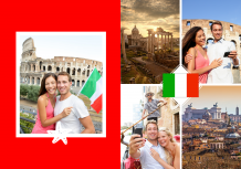 Italia - Aventură de vacanță fotocarte, 20x30 cm