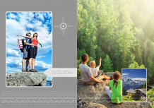 Plimbările noastre pe munte fotocarte, 20x30 cm