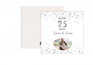 Felicitari personalizate Aniversare 25 de Nuntă, 14x14 cm