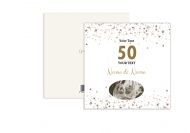 Felicitari personalizate Aniversare 50 de Nuntă, 14x14 cm