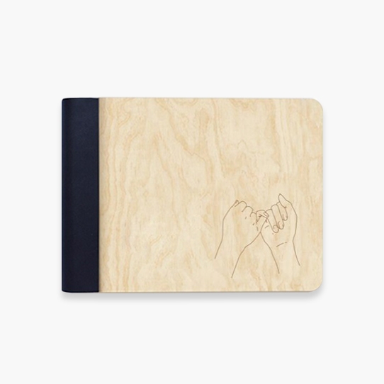 Album de lemn Promisiunea lui Pinky, 18x14 cm