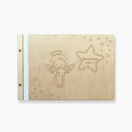 Album de lemn Înger mic, 34x23 cm