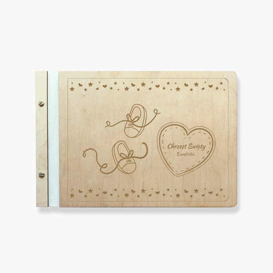 Album de lemn Sfântul Botez, 34x23 cm