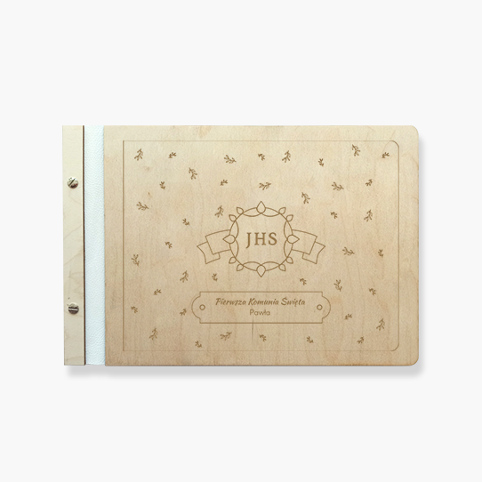 Album de lemn Comuniune, 34x23 cm
