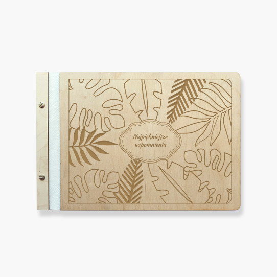 Album de lemn Frunze, 34x23 cm