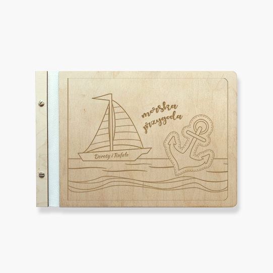 Album de lemn Aventură pe mare, 34x23 cm