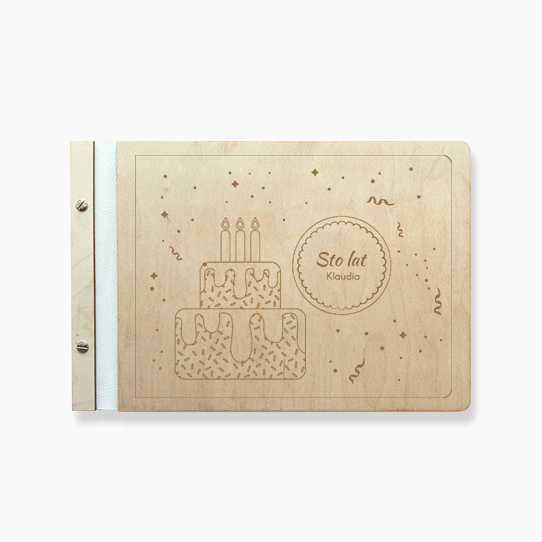 Album de lemn Delict civil, 34x23 cm