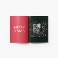 Fotocarte tip caiet Merry Xmas, 15x20 cm