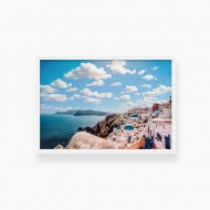 Poster în ramă, Santorini, 30x20 cm