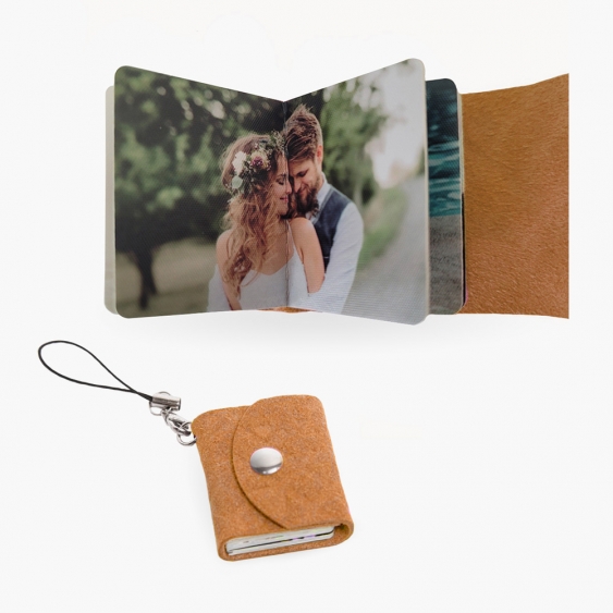 Mini-album Mini-albumul Brown, 3,5x4,5 cm