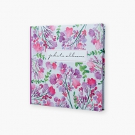Album foto Flowerbed watercolour pink - 200 fotografii, 21x22 cm