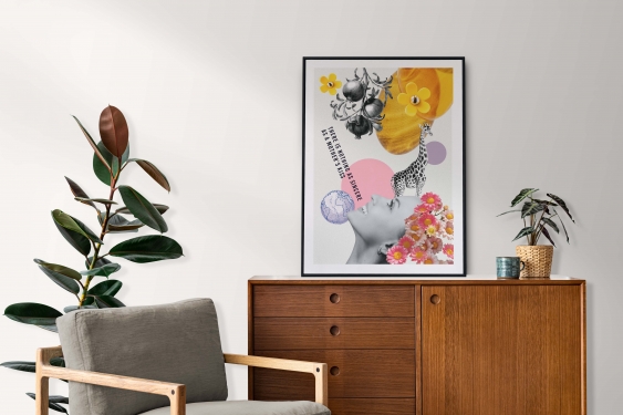 Poster, Buchet pentru mama - colaj, 21x30