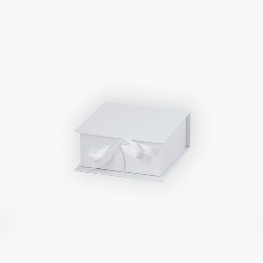Cutie pentru poze, Piele ecologică albă 10x10, 12x12 cm
