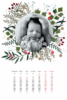 Calendar de perete, Crăciun, 20x30-A4 cm