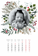 Calendar de perete, Crăciun, 20x30-A4 cm