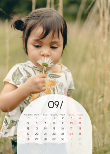 Calendar de perete, Full photo II, 20x30-A4 cm