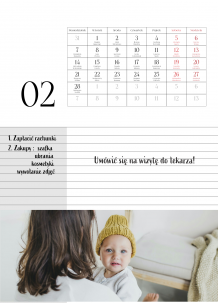 Calendar de perete, To - do list, 30x40-A3 cm