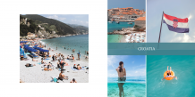 Vacanță în Croația  instabook, mini fotocarte, 15x15 cm