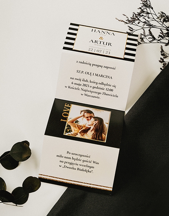Invitație, Colecție Elegantă