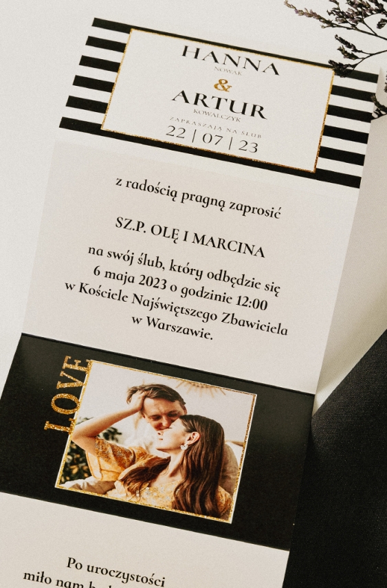 Invitație, Colecție Elegantă