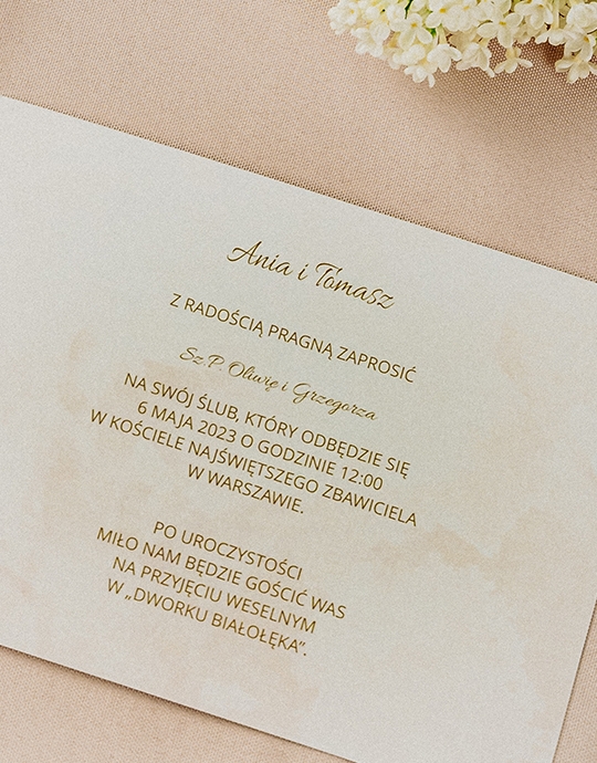 Invitație, Colecția Glamour