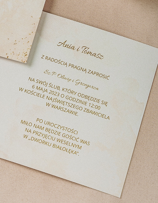 Invitație, Colecția Glamour