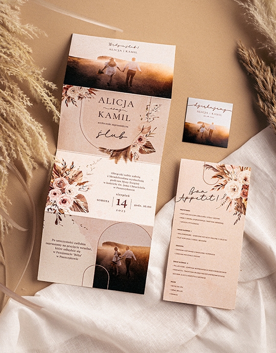 Invitație, Colecția Boho