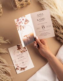 Invitație, Colecția Boho