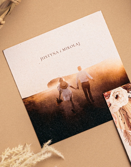 Invitație, Colecția Boho