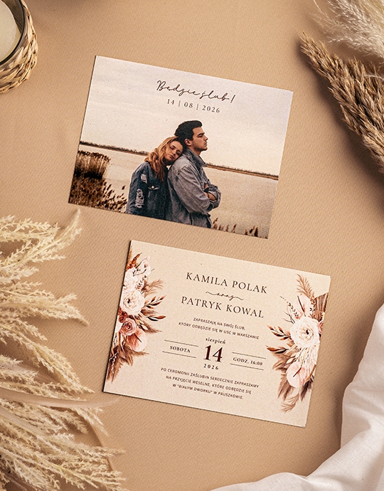 Invitație, Colecția Boho