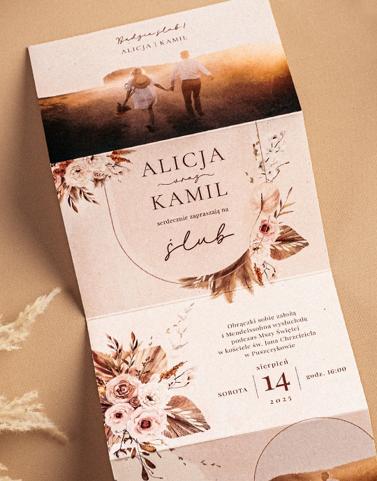 Invitație, Colecția Boho