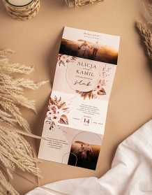 Invitație, Colecția Boho