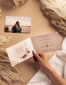 Invitație, Colecția Boho