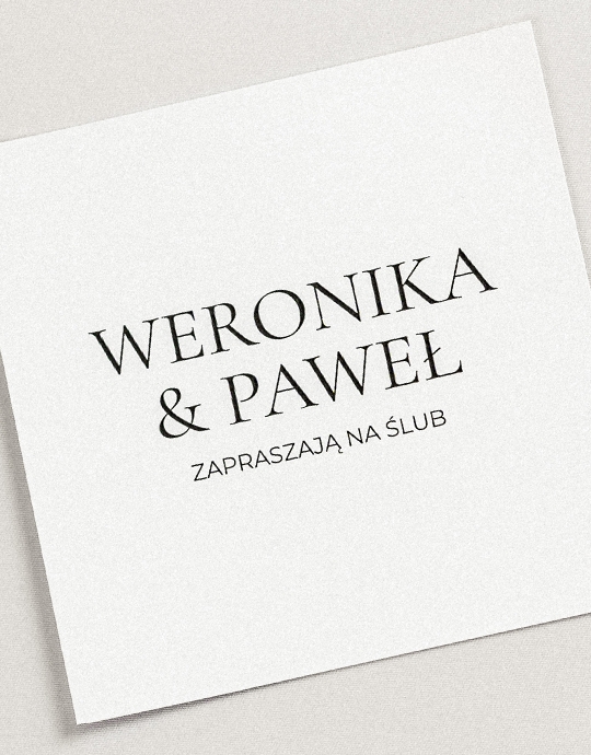 Invitație, Colecție Minimalist