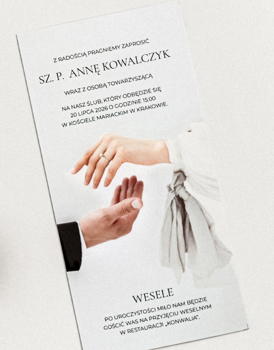 Invitație, Colecție Minimalist
