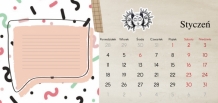 Calendar de birou, Scrabook - notitele tale , 22x10 cm