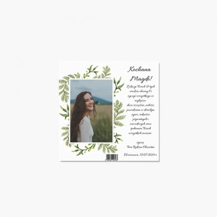 Felicitare personalizată La mulți ani, 14x14 cm