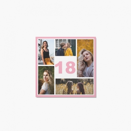 Felicitare personalizată Este a 18-a mea aniversare!, 14x14 cm