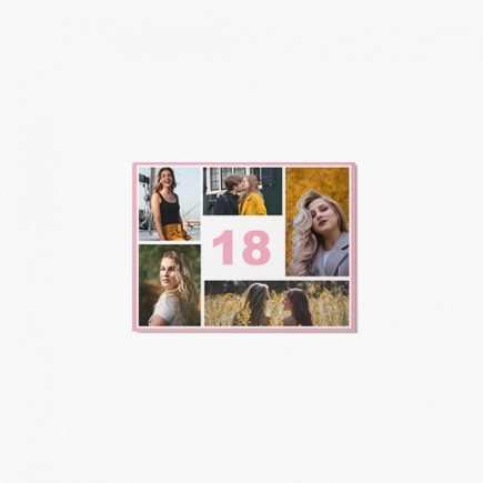 Felicitare personalizată Este a 18-a mea aniversare!, 20x10 cm