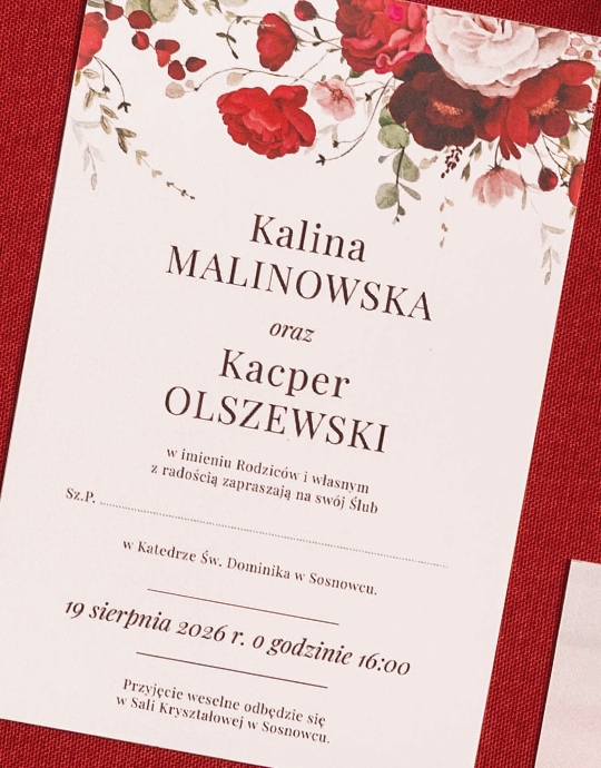 Invitație, Colecție florală
