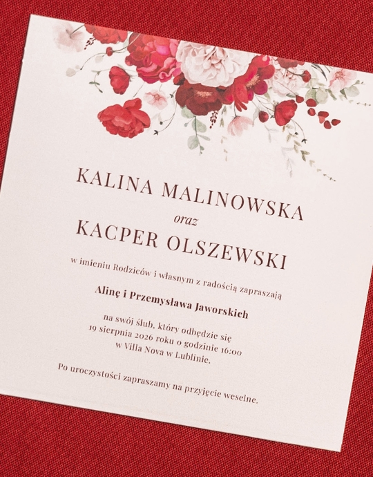 Invitație, Colecție florală
