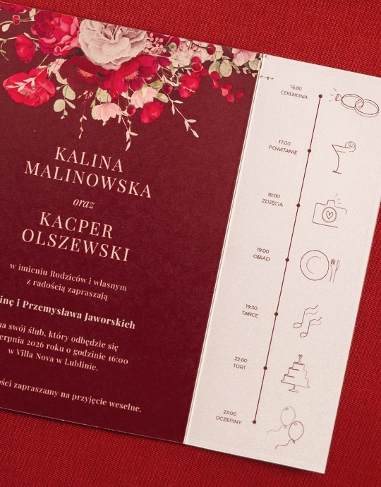 Invitație, Colecție florală