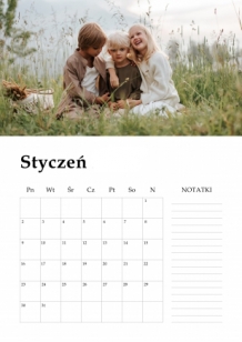 Calendar de perete, Poza cu notite, 20x30-A4 cm