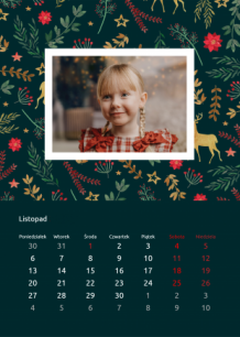 Calendar de perete, Colecția Magia Crăciunului, 20x30-A4 cm