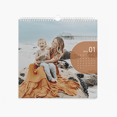 Calendar de perete, Calendar pătrat cu fotografii complete, 30x30