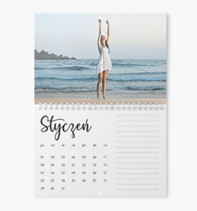 Calendar de perete, Calendar decor cu spirala in mijloc , 30x20-A4