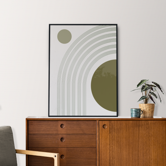 Poster, Colecția simplă - verde, 21x30