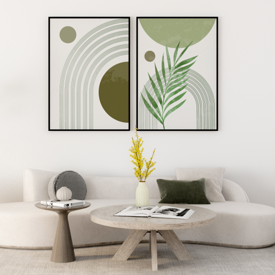 Poster, Colecția simplă - verde, 21x30