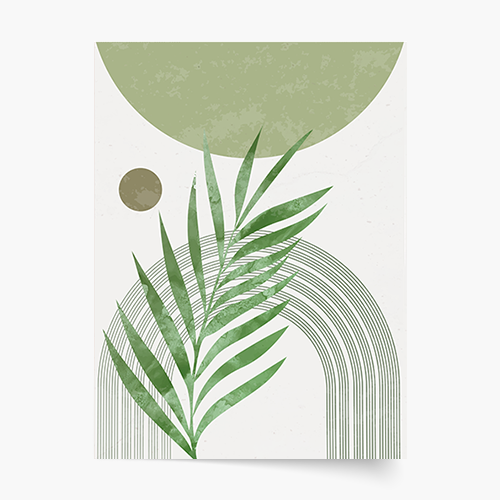 Poster, Colecția simplă - verde, 21x30