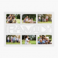 Ramă foto Rama foto FAMILY, albă, 33x48,2 cm